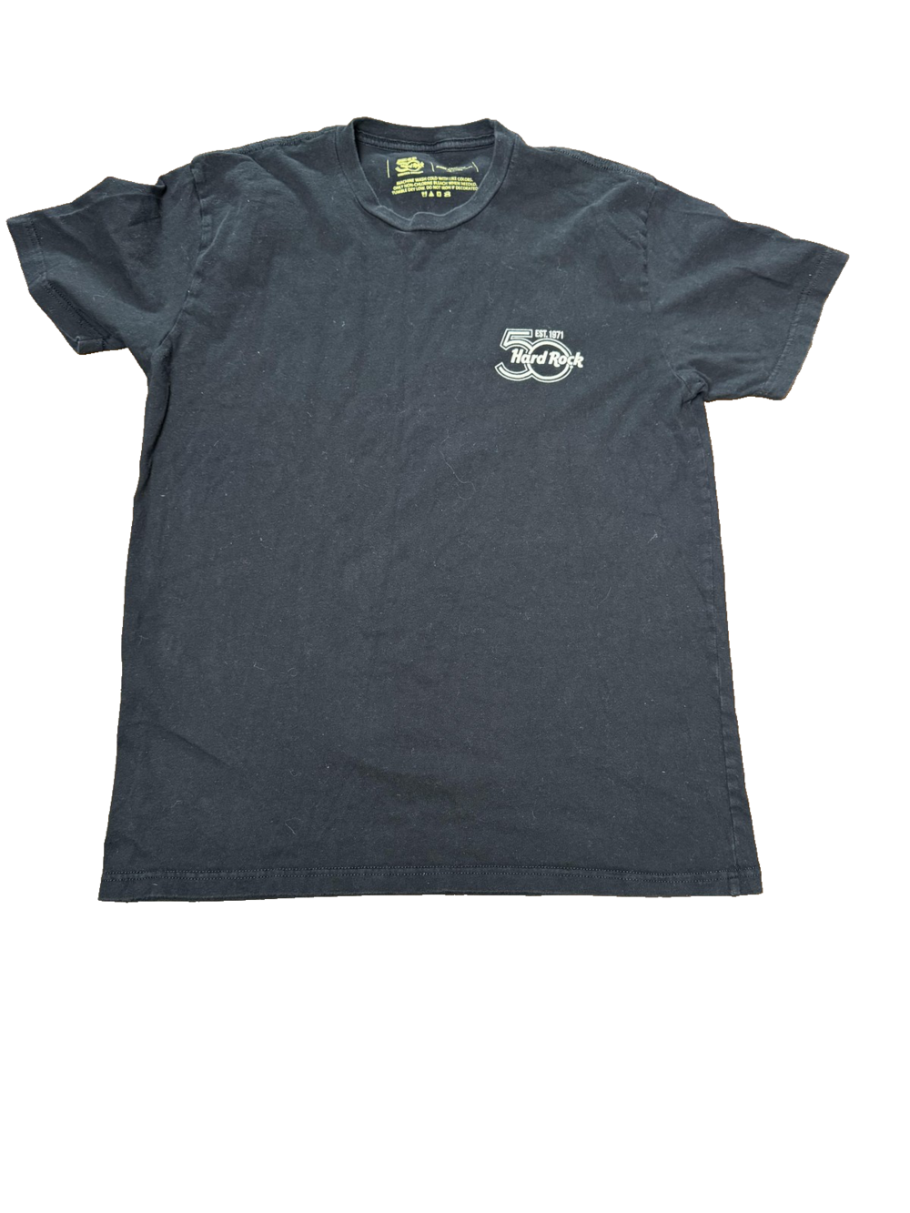 Hard Rock Shirt Mens Large Black 50th Anniversary Honolulu Graphic Tee Est 1971